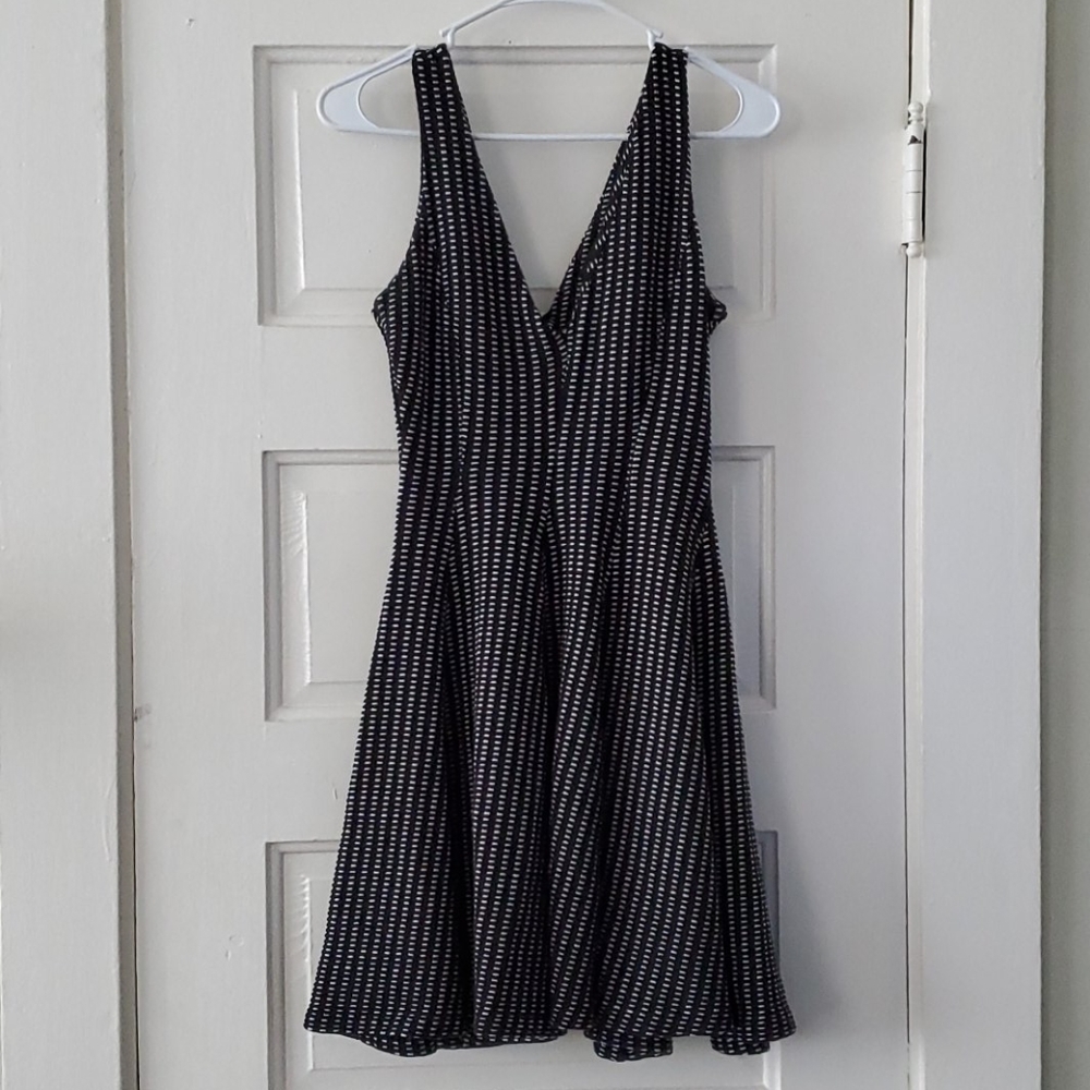 Zara Black & White Skater Dress